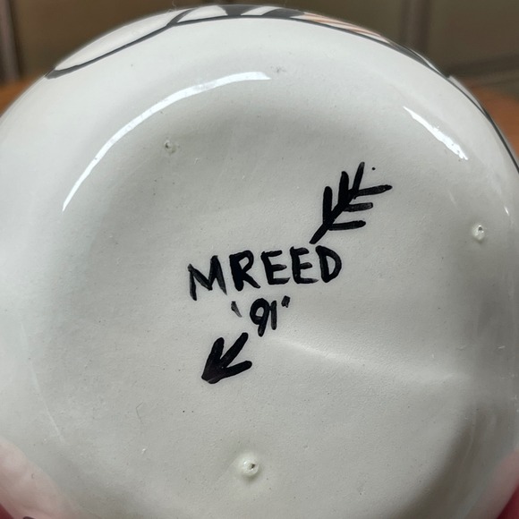 Native American Ceramic Singed Small Wedding Vase Signed M Reed 1991 - Picture 5 of 9